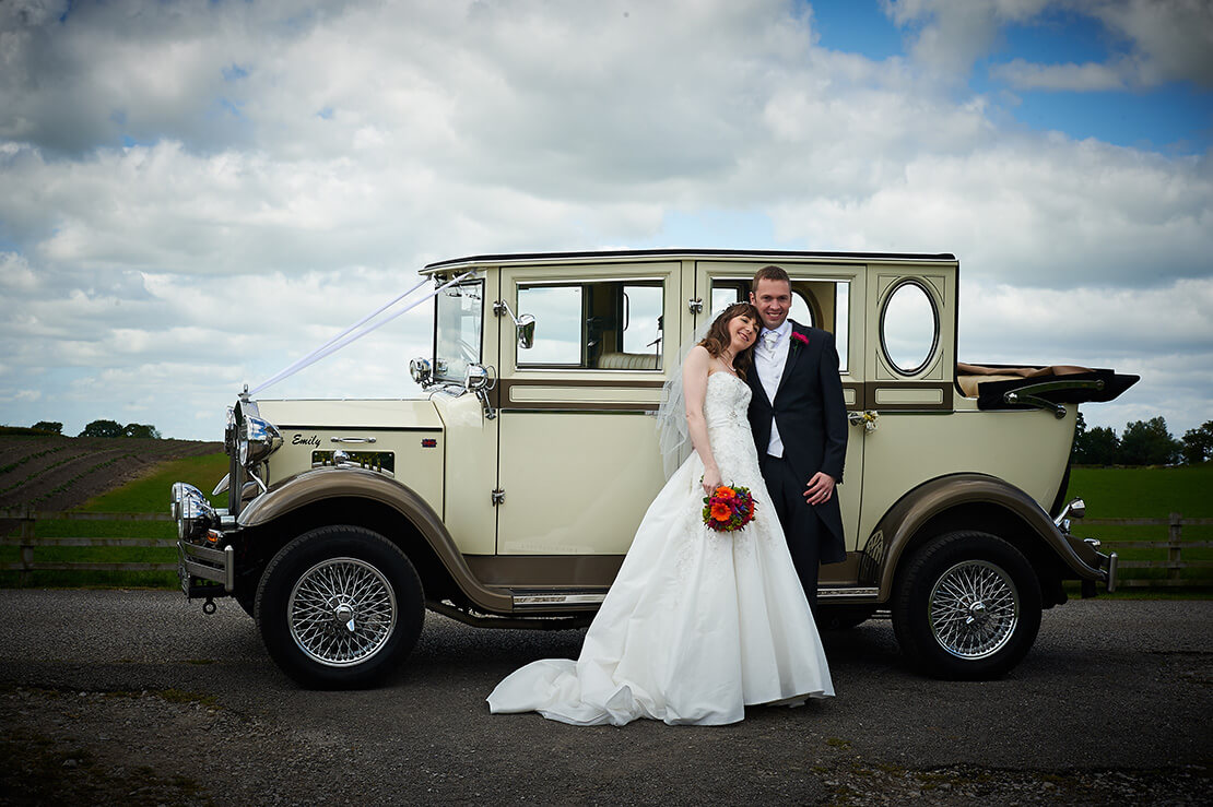 Tracy and Alex Wedding Car © Just Jenna Photography
