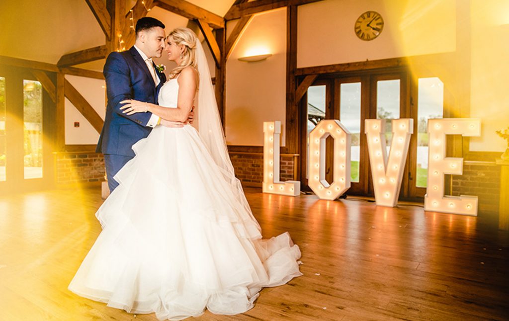 Rebecca and Graeme's real life wedding at Sandhole Oak Barn in Cheshire
