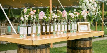 Creative Wedding Table Plan Ideas at Sandhole Oak Barn